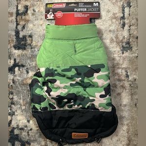 Coleman Pet Camo Puffer Jacket - Green